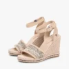 Espadriller med raffia-kilklack Espadriller med raffia-kilklack