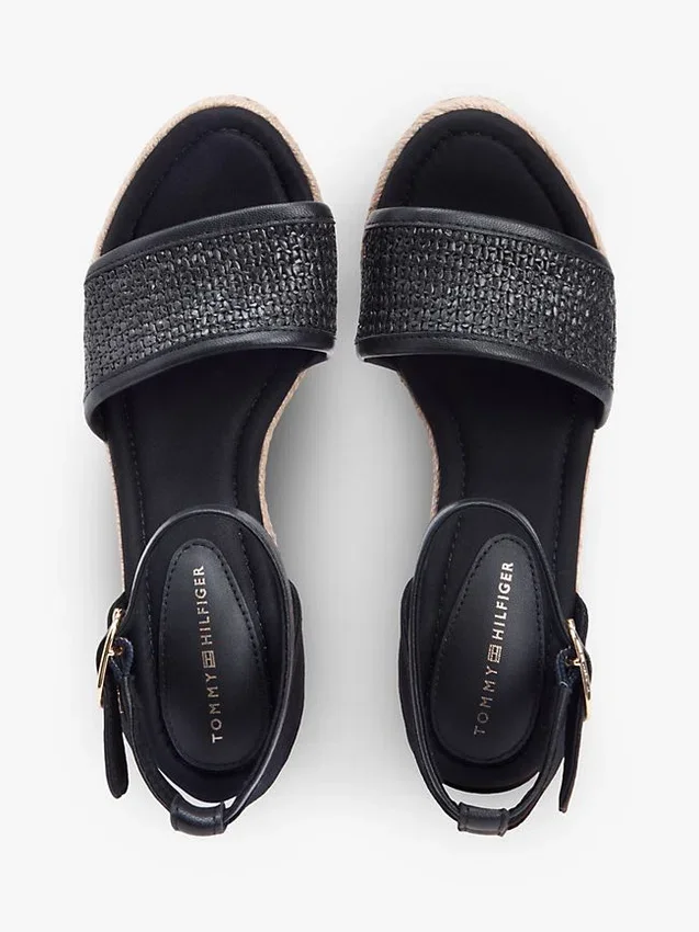 Espadriller med raffia-kilklack Espadriller med raffia-kilklack