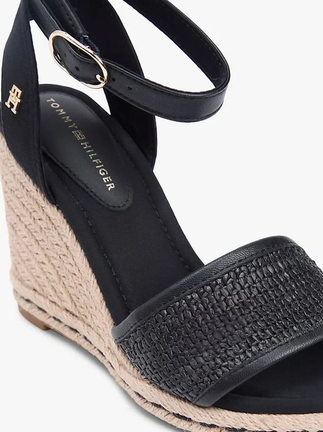 Espadriller med raffia-kilklack Espadriller med raffia-kilklack