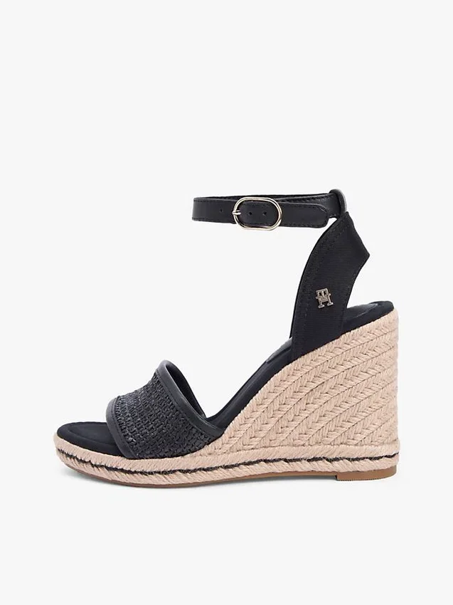 Espadriller med raffia-kilklack Espadriller med raffia-kilklack