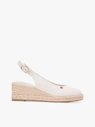 Espadriller med slingback och kilklack