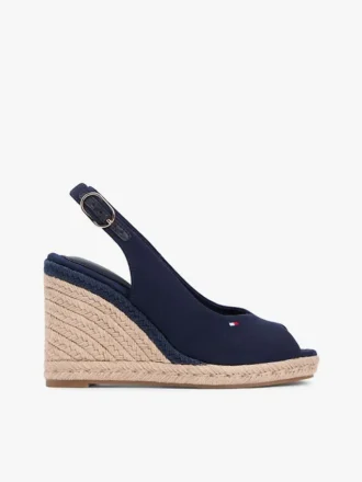 Espadriller med slingback och kilklack
