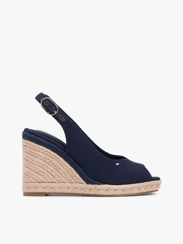 Espadriller med slingback och kilklack Espadriller med slingback och kilklack