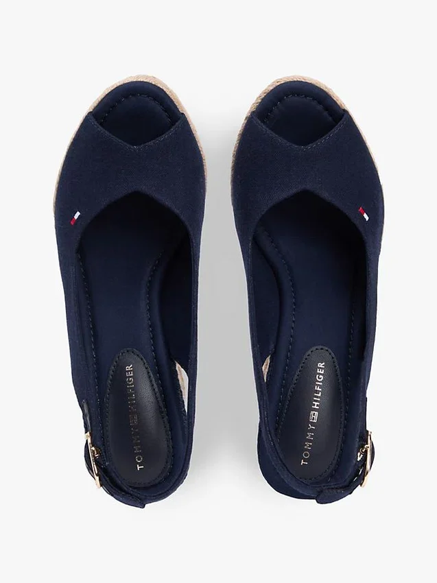 Espadriller med slingback och kilklack Espadriller med slingback och kilklack