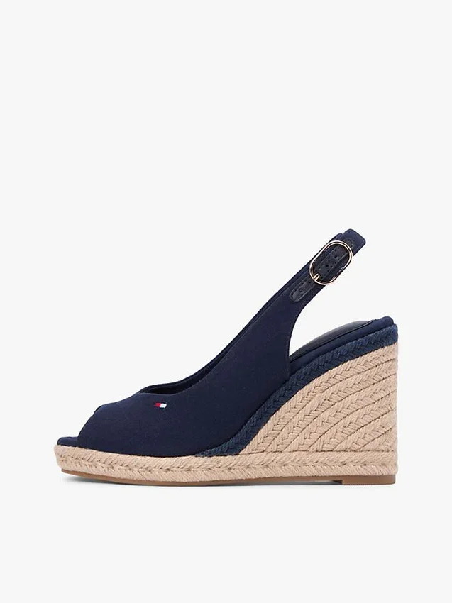 Espadriller med slingback och kilklack Espadriller med slingback och kilklack