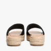 Espadrillesandal med broderat monogram