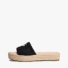Espadrillesandal med broderat monogram