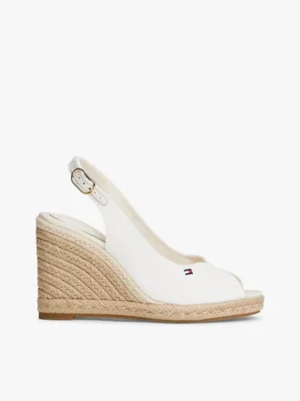 Espadrillesandaler med slingback och kilklack