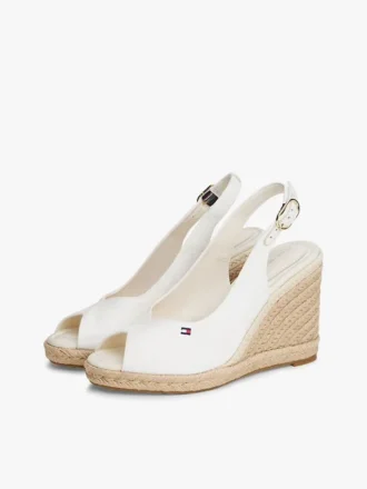 Espadrillesandaler med slingback och kilklack