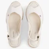 Espadrillesandaler med slingback och kilklack