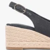 Espadrillesandaler med slingback och kilklack
