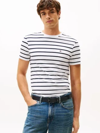 Extra Slim Stripe T-shirt i stretchbomull