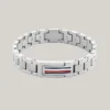 Flag Stripe armband i rostfritt stål