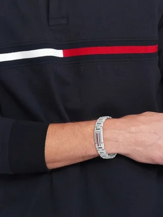 Flag Stripe armband i rostfritt stål Flag Stripe armband i rostfritt stål
