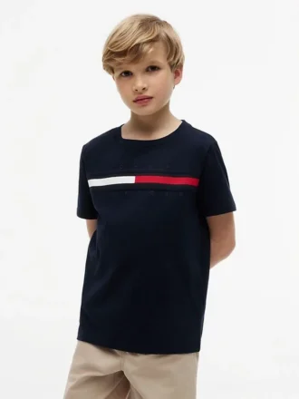 Flag Stripe Logo T-shirt för barn