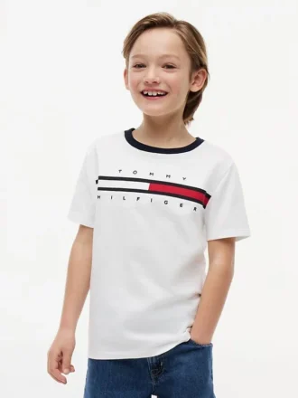 Flag Stripe Logo T-shirt för barn