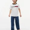 Flag Stripe Logo T-shirt för barn