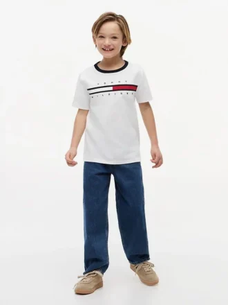 Flag Stripe Logo T-shirt för barn