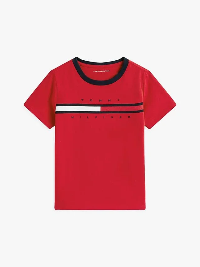 Flag Stripe Logo T-shirt för barn Flag Stripe Logo T-shirt för barn