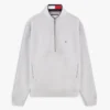 Flagga-logotyp, sweatshirt med kvartslång dragkedja Flagga-logotyp, sweatshirt med kvartslång dragkedja