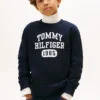 Fleece-tröja med logotyp för barn