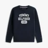Fleece-tröja med logotyp för barn