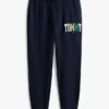 Flerfärgad joggingbyxa med Tommy-logotyp