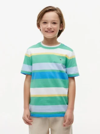Flerfärgad randig T-shirt för barn