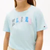 Flerfärgad T-shirt med Hilfiger-logotyp för barn