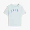 Flerfärgad T-shirt med Hilfiger-logotyp för barn