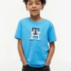 Flerfärgad T-shirt med monogram för barn Flerfärgad T-shirt med monogram för barn