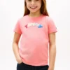 Flerfärgad T-shirt med pufflogotyp för barn