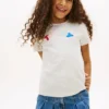 Flerfärgad T-shirt med pufflogotyp för barn