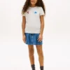 Flerfärgad T-shirt med pufflogotyp för barn