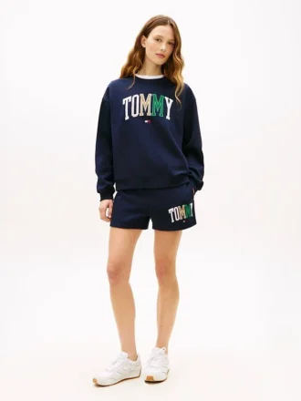 Flerfärgade Varsity Tommy Logo-sweatshorts
