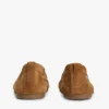Flexibla pennyloafers i mocka