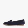 Flexibla pennyloafers i mocka