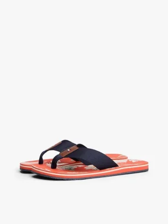 Flip-flops med blommönster