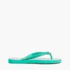 Flip-flops med metallbeslag och monogramtryck Flip-flops med metallbeslag och monogramtryck
