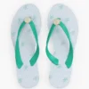 Flip-flops med metallbeslag och monogramtryck Flip-flops med metallbeslag och monogramtryck