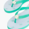Flip-flops med metallbeslag och monogramtryck Flip-flops med metallbeslag och monogramtryck