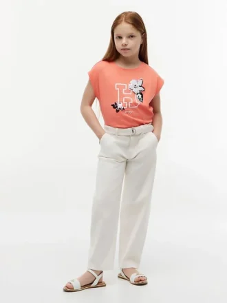 Flip Sequin Floral Logo T-shirt för barn