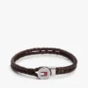 Flätat läderarmband Flätat läderarmband