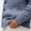Garment-Dyed Cable Knit Cardigan Garment-Dyed Cable Knit Cardigan