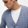 Garment-Dyed Cable Knit Cardigan Garment-Dyed Cable Knit Cardigan