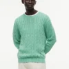 Garment-Dyed Cable Knit Sweater Garment-Dyed Cable Knit Sweater