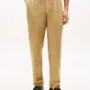 Garment-Dyed Linen Tapered Byxor Garment-Dyed Linen Tapered Byxor