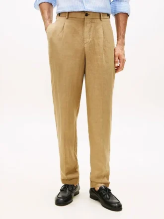 Garment-Dyed Linen Tapered Byxor Garment-Dyed Linen Tapered Byxor
