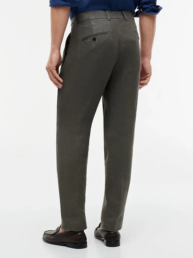 Garment-Dyed Linen Tapered Byxor Garment-Dyed Linen Tapered Byxor