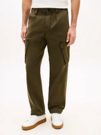 Garment-Dyed Straight Cargo Byxor
